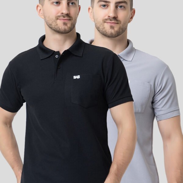 polo tshirt for men with pocket| polo t shirts for mens|Dri-Fit Polo Soft Feel Tshirts| polo tshirts for men| men polo t shirt| collar tshirt for men| men polo neck t shirt Pack Of 2