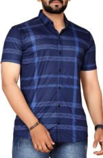 Men Regular Fit Checkered Casual Shirt - Image 4