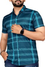 Men Regular Fit Checkered Casual Shirt - Image 5