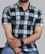 Men Regular Fit Checkered Casual Shirt - Image 2
