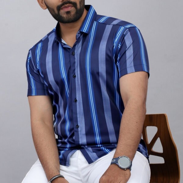 Men Regular Fit Self Design Casual Shirt