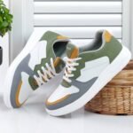 Trendy Synthetic Leather Made Multicolor Casual Sneakers Sneakers For Men