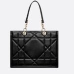 Stylish Black Tote Bag for Women | Office Handbag with Gold Chain Straps | Large Shoulder Bag for Daily Use - Image 3