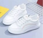 White Stylish Casual Sneakers For Women - Image 2