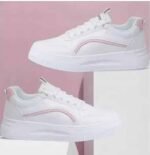 White Stylish Casual Sneakers For Women - Image 3