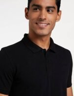 Pack of 2 Men Solid Polo Neck Polycotton Multicolor T-Shirt - Image 3