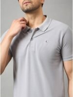 Pack of 2 Men Solid Polo Neck Polycotton Multicolor T-Shirt - Image 2